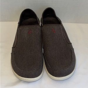 🔥Olukai canvas slip ons. New no box. 9.5M Dark Brown